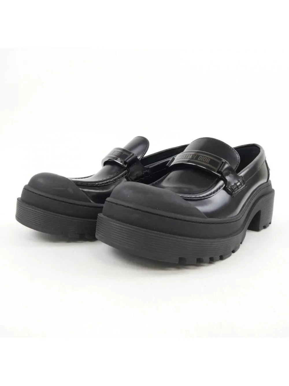 Christian Dior CODE Loafers Signature Plate Kdb749 aca Shoes - Picture 3 of 6